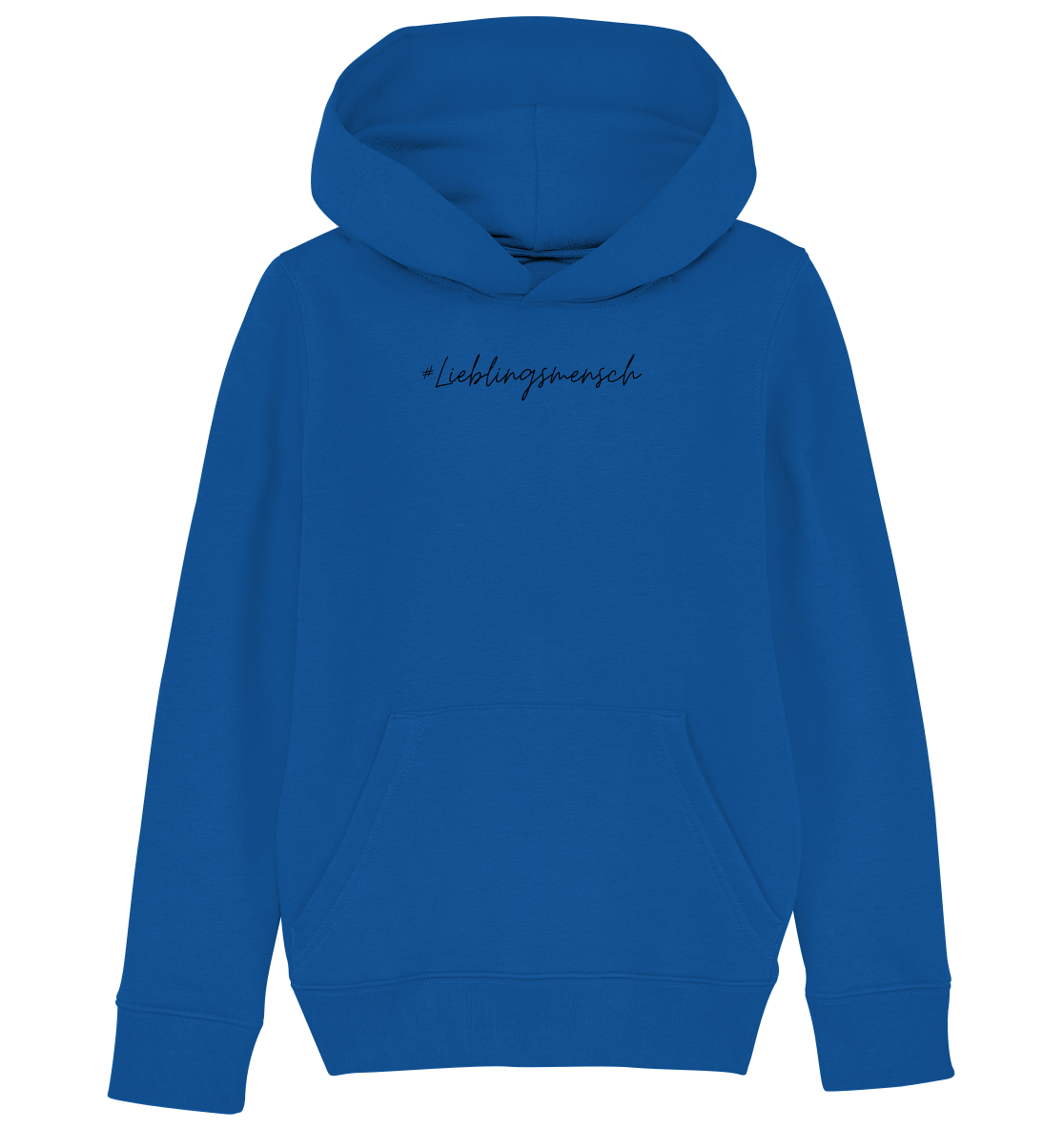 Kinder Hoodie "#Lieblingsmensch" schwarze Schrift - aus 85% Bio-Baumwolle