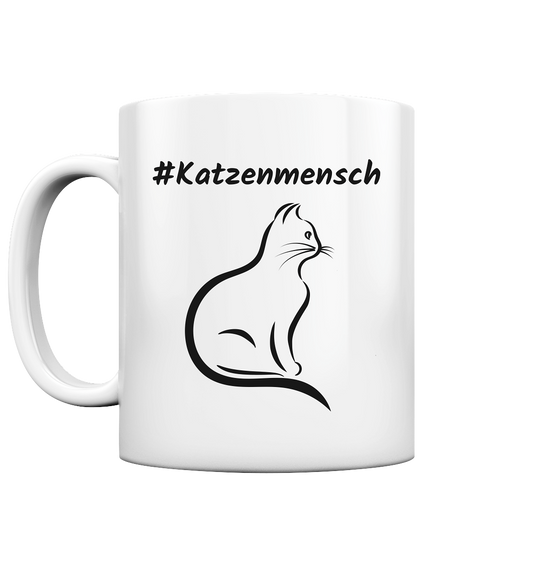 Tasse glossy #Katzenmensch