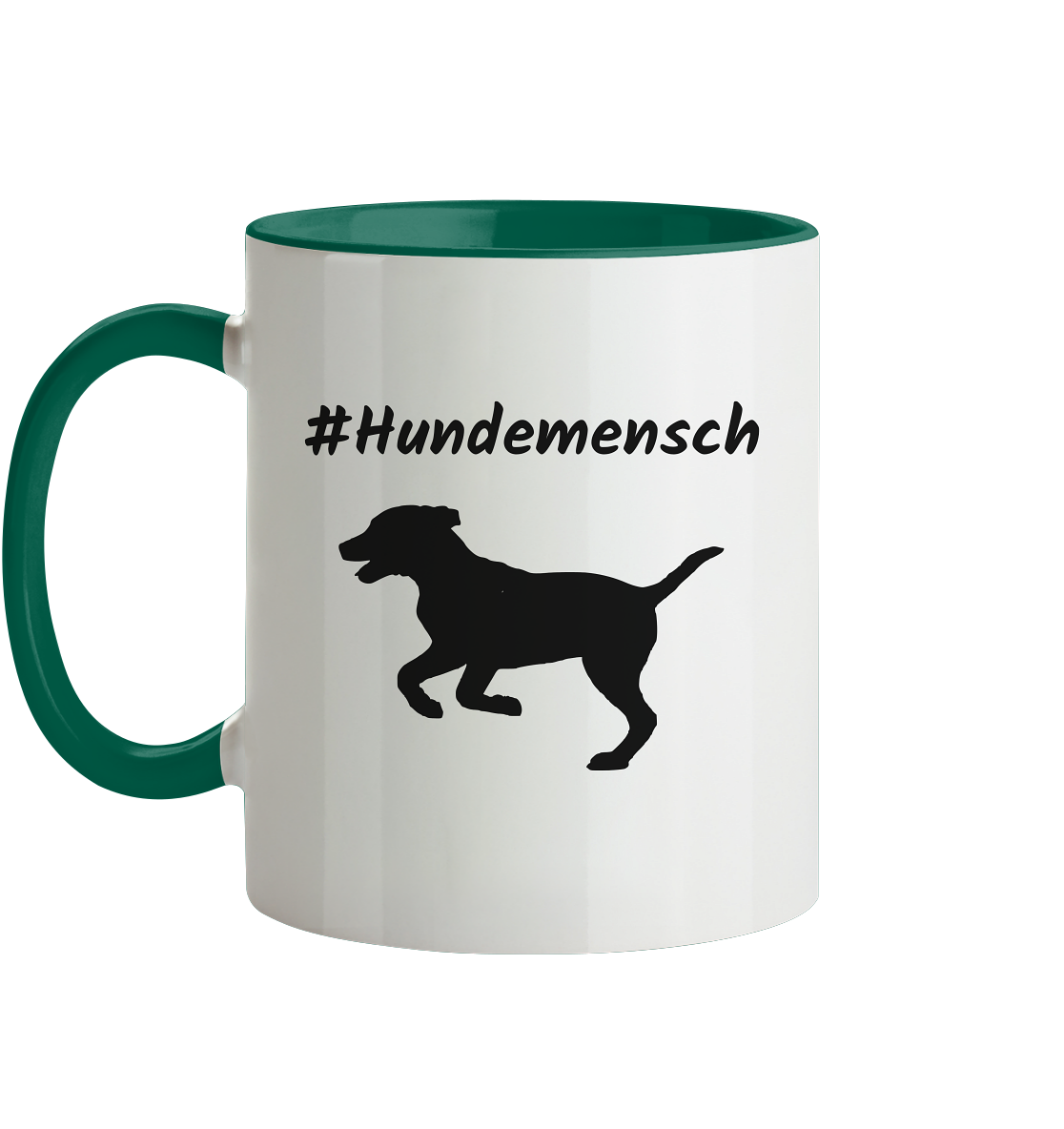 Tasse zweifarbig #Hundemensch