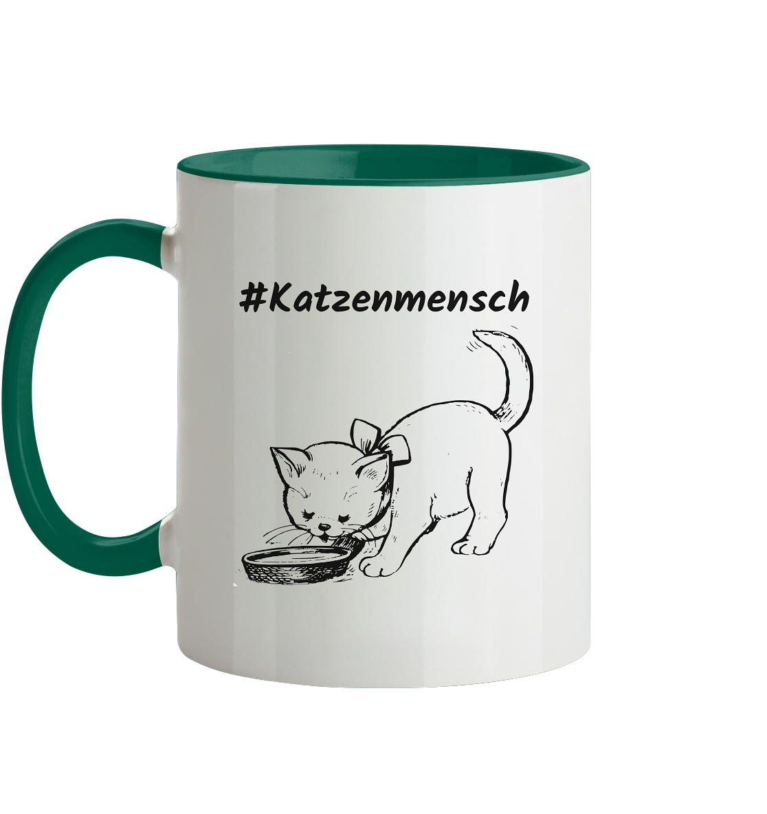 #Katzenmensch 2 - Tasse zweifarbig