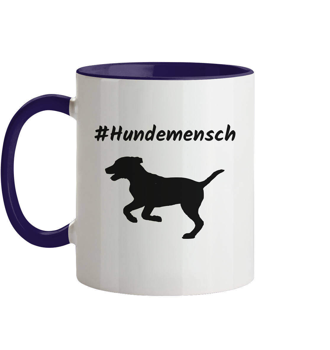 Tasse zweifarbig #Hundemensch