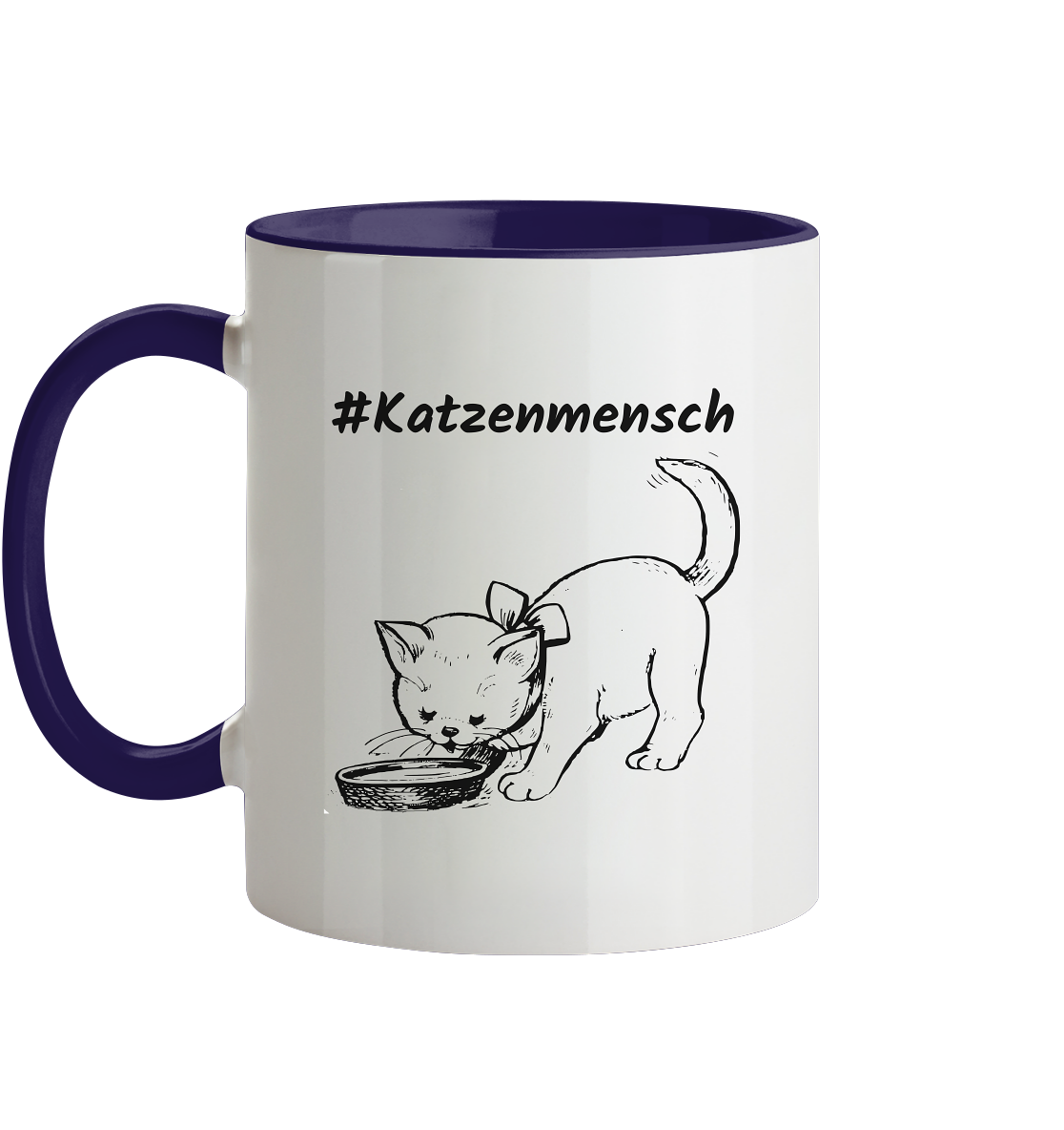 #Katzenmensch 2 - Tasse zweifarbig