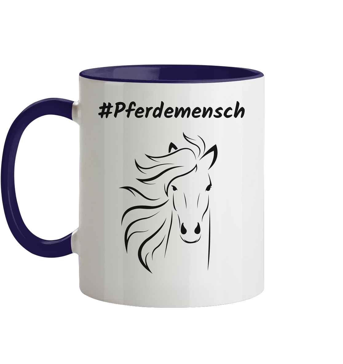 Tasse zweifarbig #Pferdemensch