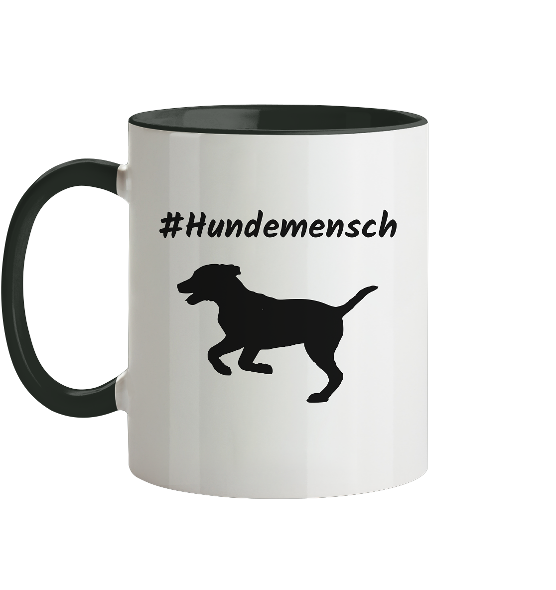 Tasse zweifarbig #Hundemensch