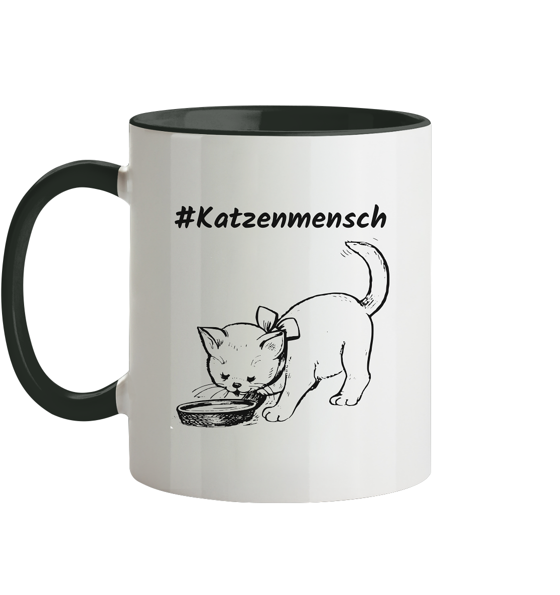 #Katzenmensch 2 - Tasse zweifarbig