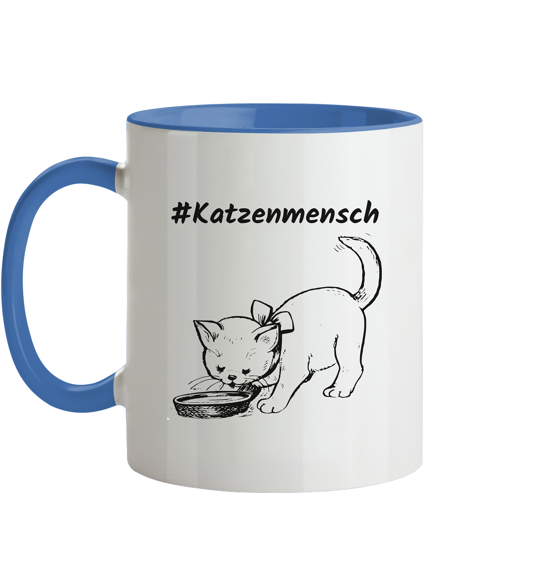 #Katzenmensch 2 - Tasse zweifarbig