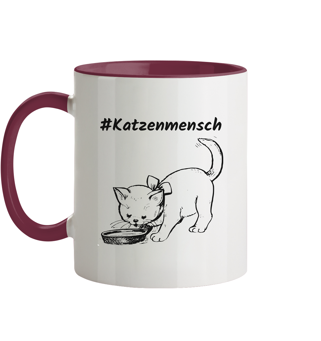 #Katzenmensch 2 - Tasse zweifarbig