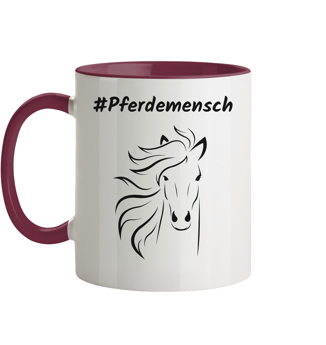 Tasse zweifarbig #Pferdemensch