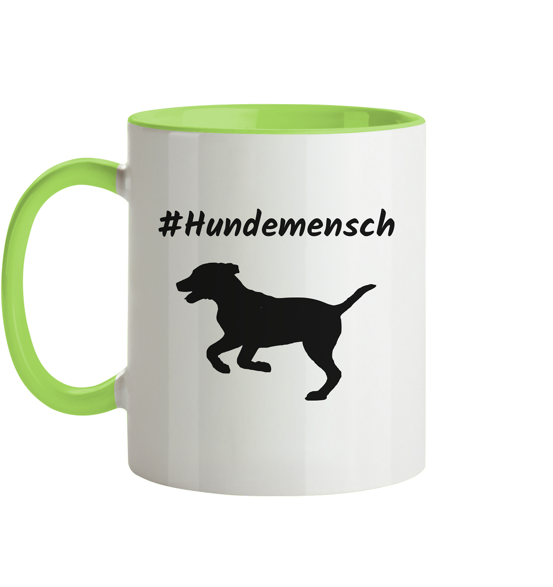 Tasse zweifarbig #Hundemensch