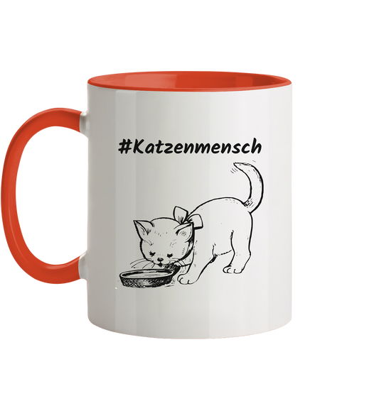 #Katzenmensch 2 - Tasse zweifarbig