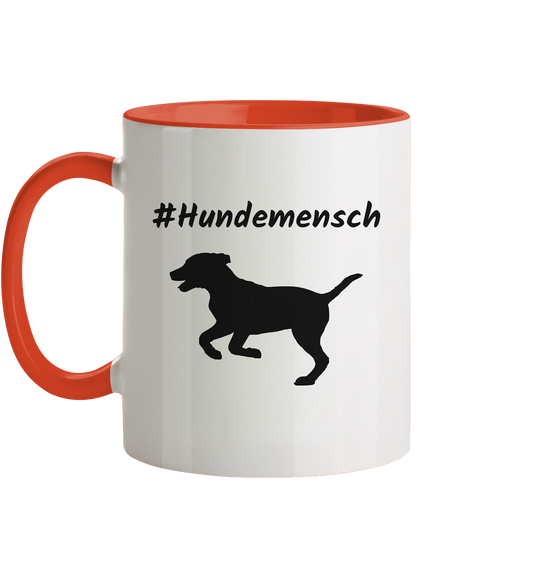 Tasse zweifarbig #Hundemensch