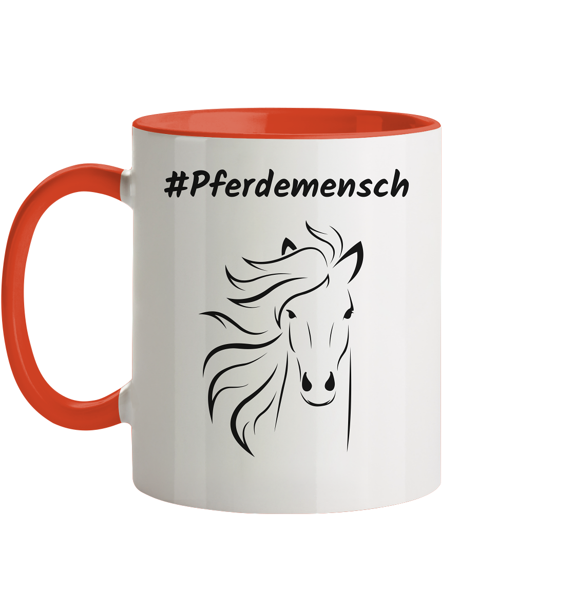 Tasse zweifarbig #Pferdemensch