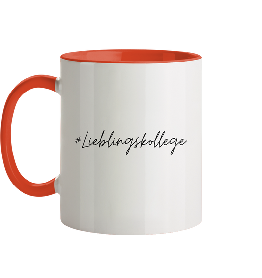 #Lieblingskollege - Tasse zweifarbig