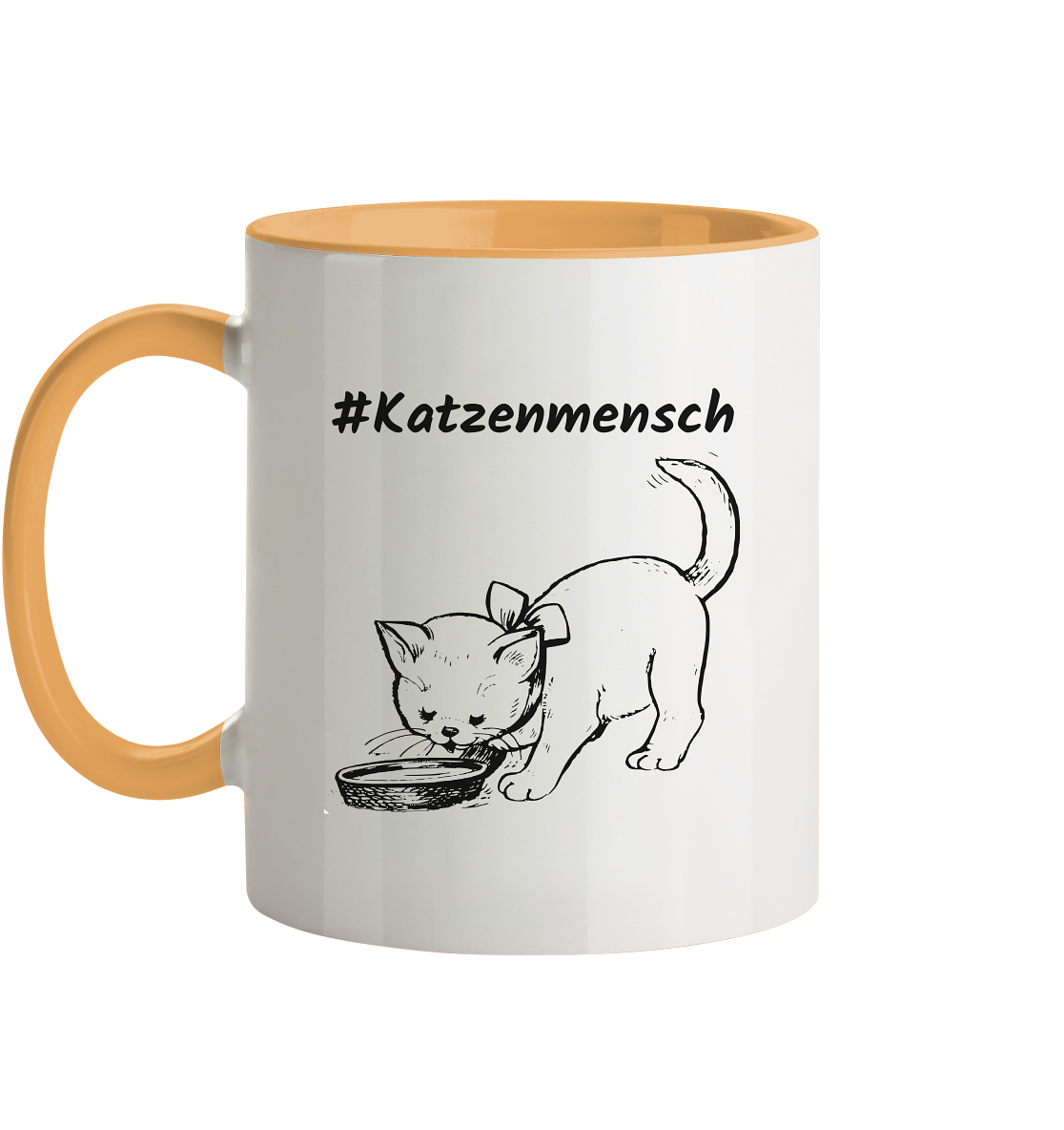 #Katzenmensch 2 - Tasse zweifarbig