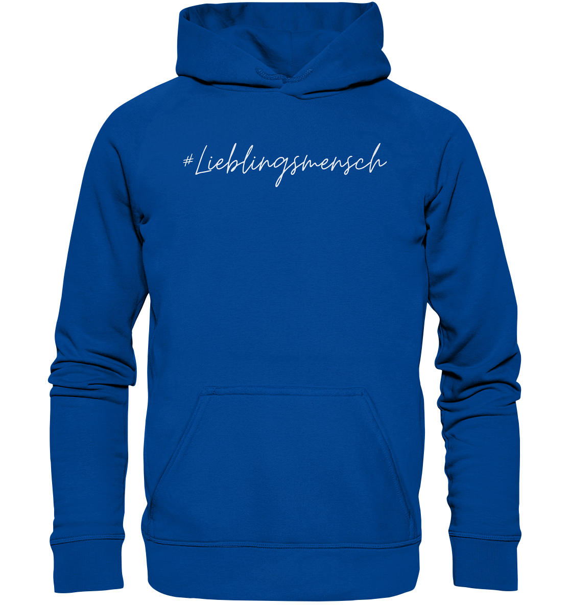 Hoodie #Lieblingsmensch, weiße Schrift - Basic Unisex Hoodie