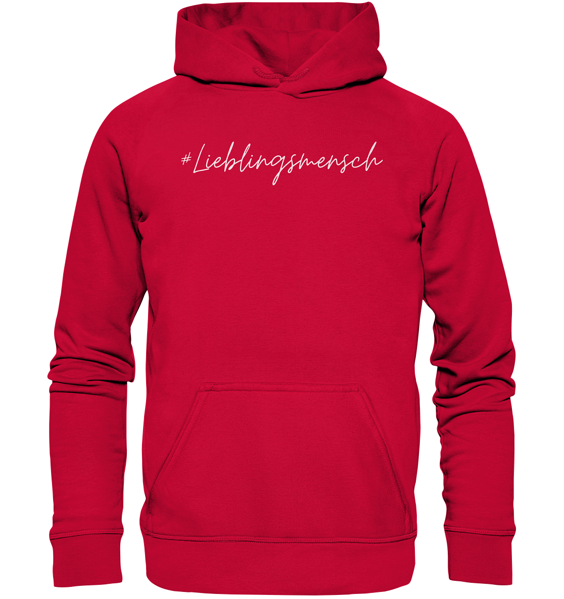 Hoodie #Lieblingsmensch, weiße Schrift - Basic Unisex Hoodie