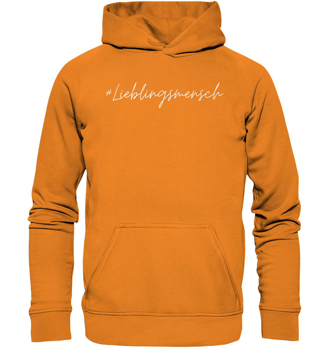 Hoodie #Lieblingsmensch, weiße Schrift - Basic Unisex Hoodie