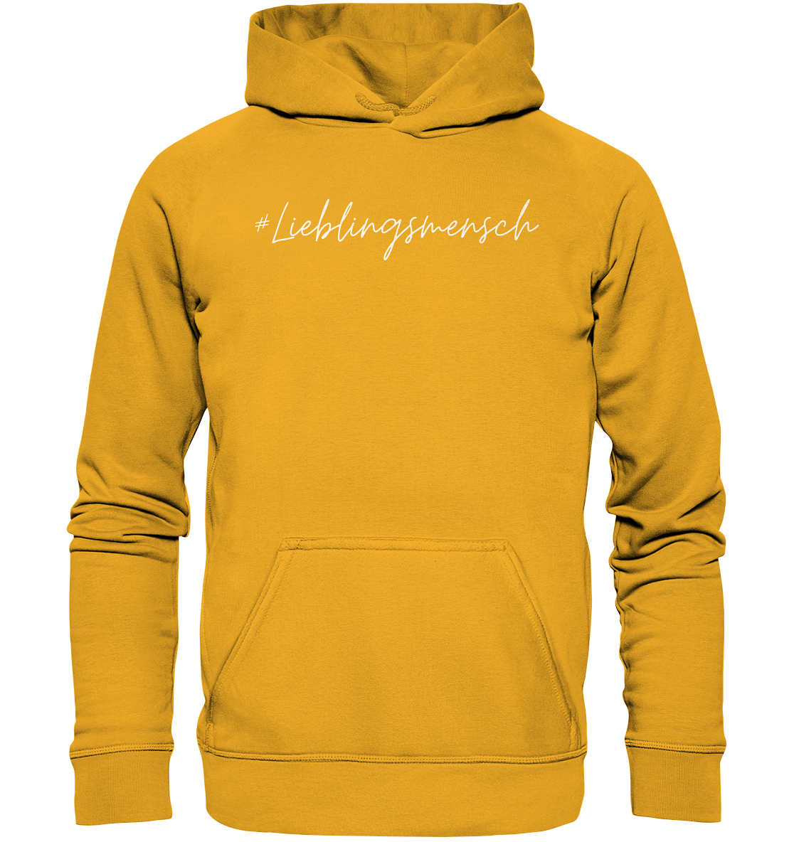 Hoodie #Lieblingsmensch, weiße Schrift - Basic Unisex Hoodie