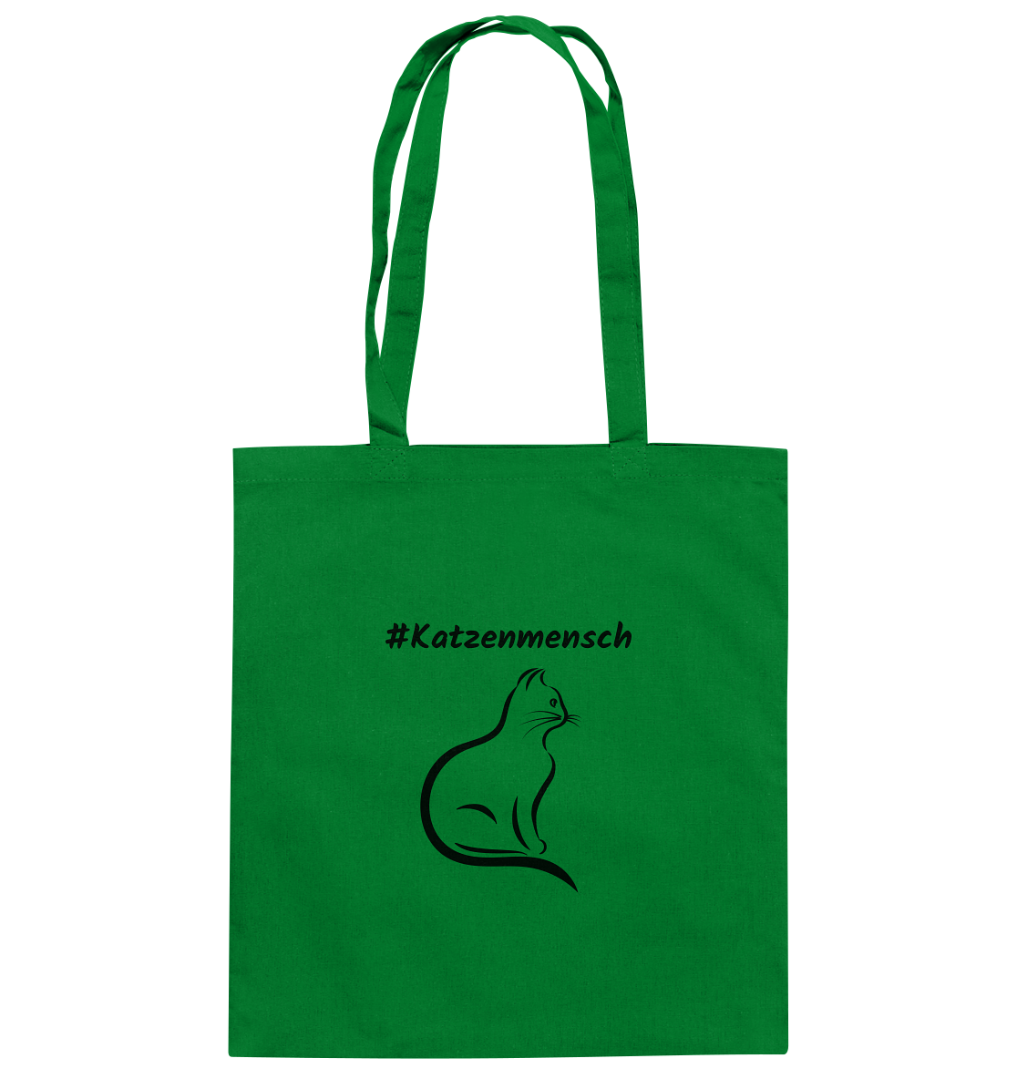 Baumwolltasche #Katzenmensch