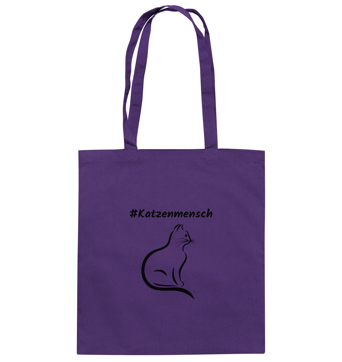 Baumwolltasche #Katzenmensch