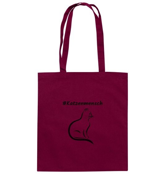 Baumwolltasche #Katzenmensch