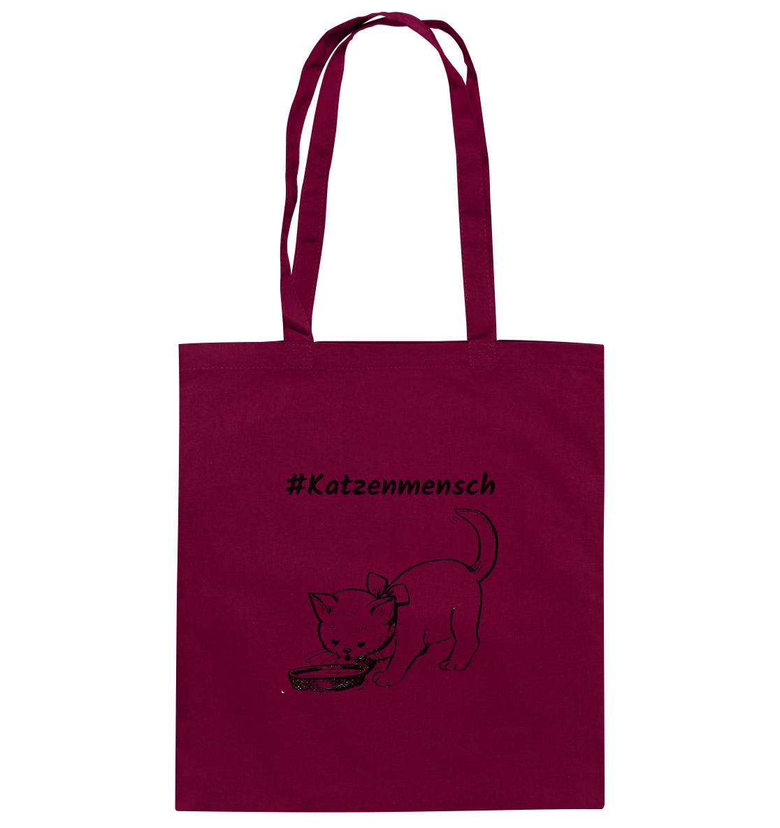 Baumwolltasche #Katzenmensch 2