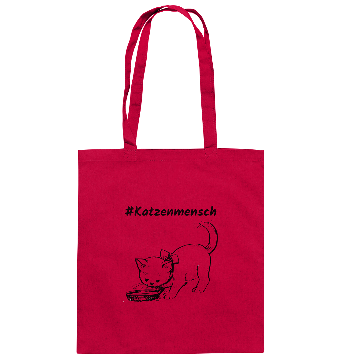 Baumwolltasche #Katzenmensch 2