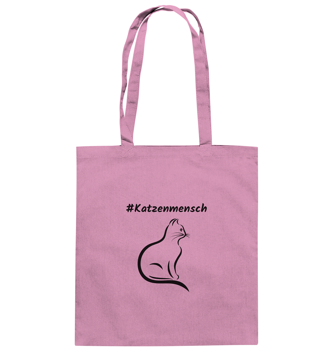 Baumwolltasche #Katzenmensch