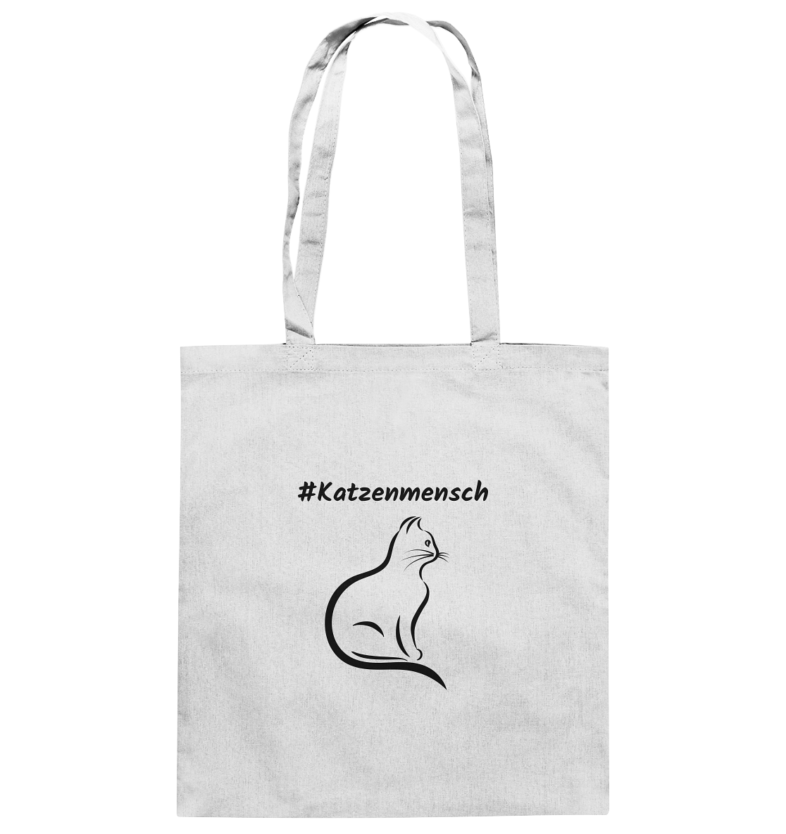 Baumwolltasche #Katzenmensch