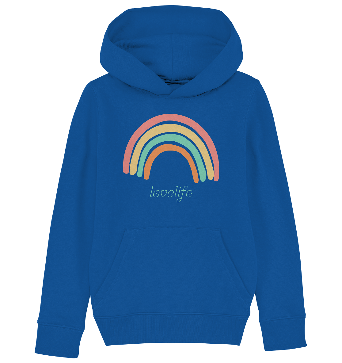 Kinder Hoodie "lovelife" - aus 85% Bio-Baumwolle