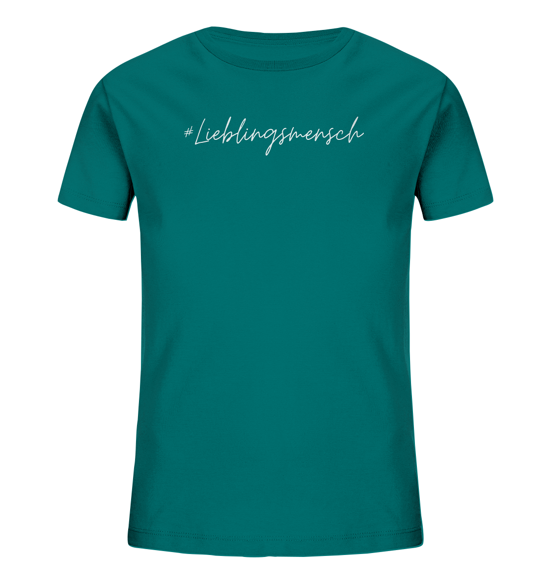 Kinder T-Shirt "#Lieblingsmensch" weiße Schrift - Kids Organic Shirt