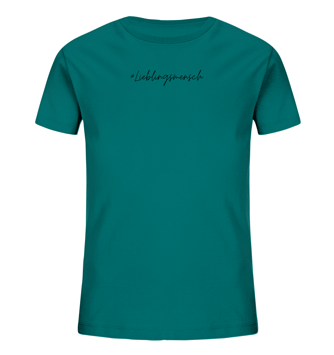 Kinder T-Shirt "#Lieblingsmensch" schwarze Schrift - aus 100% Bio-Baumwolle