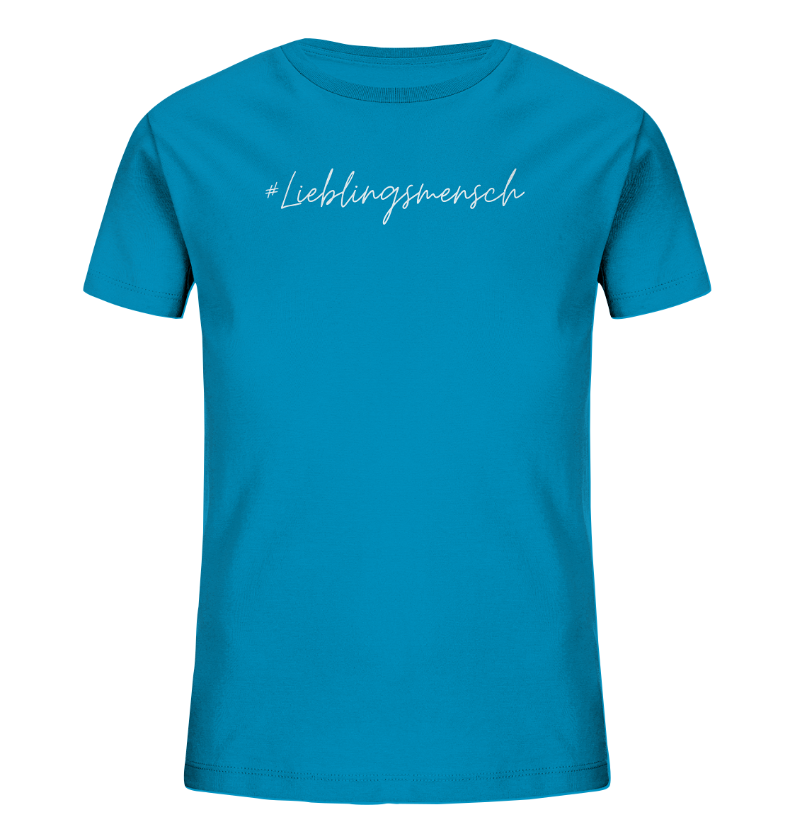 Kinder T-Shirt "#Lieblingsmensch" weiße Schrift - Kids Organic Shirt