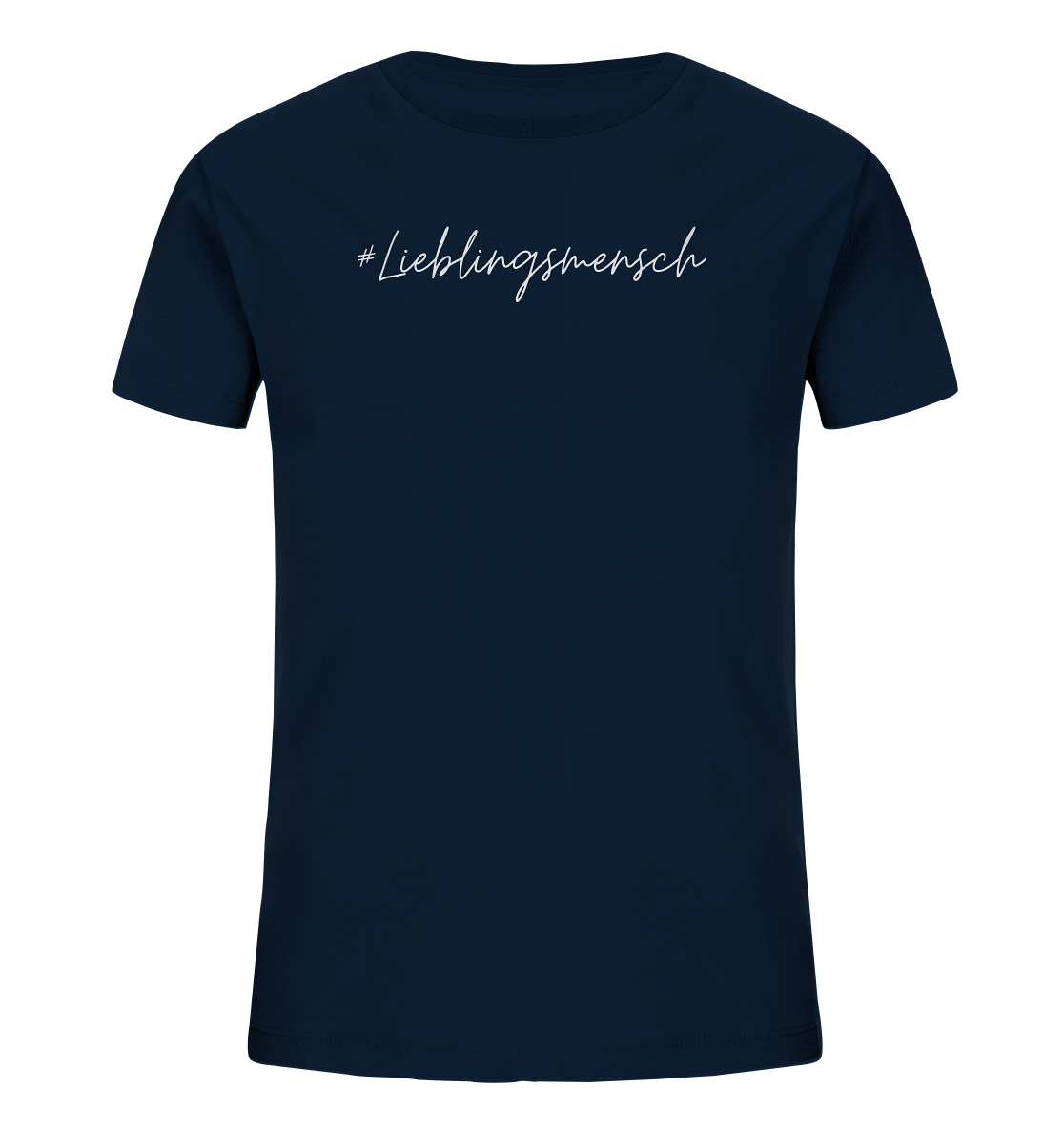 Kinder T-Shirt "#Lieblingsmensch" weiße Schrift - Kids Organic Shirt