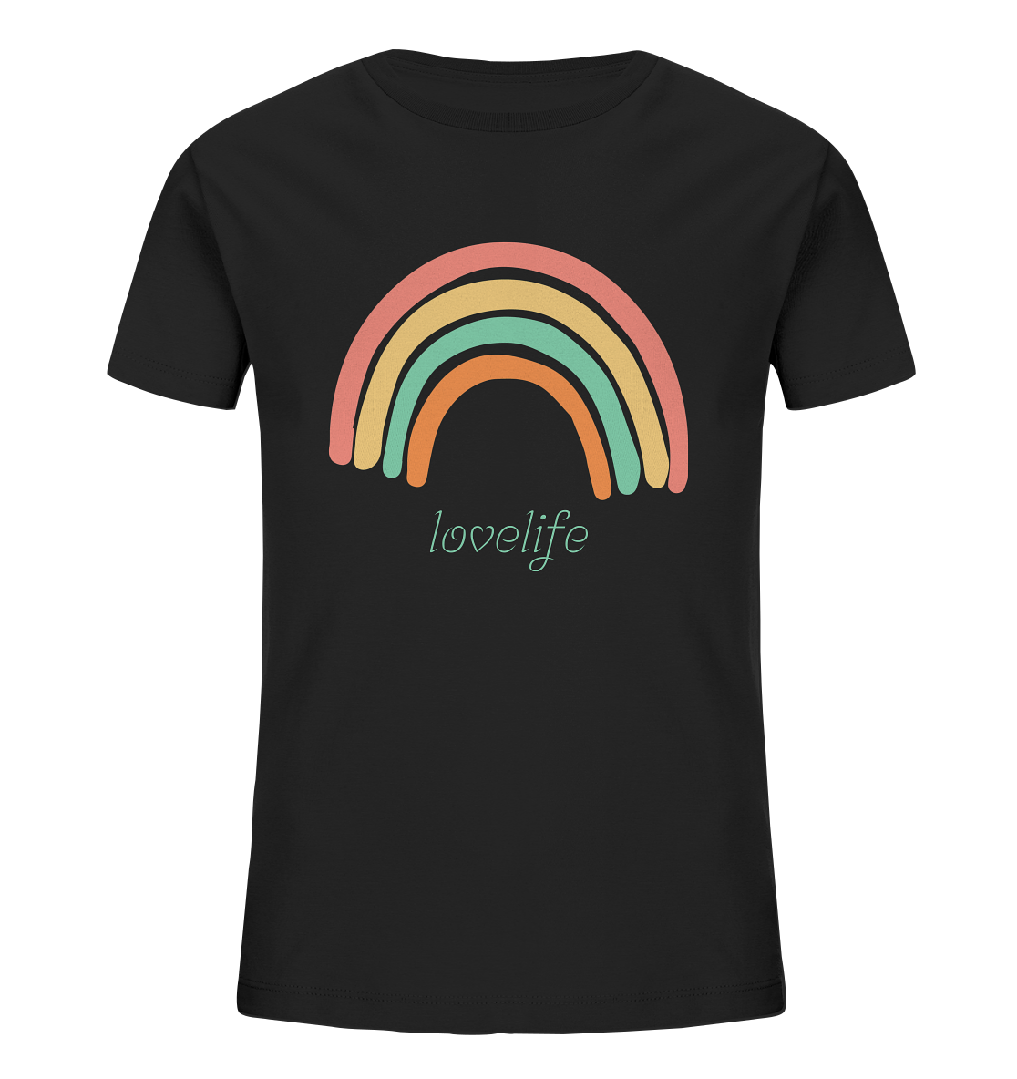 Kinder T-Shirt "lovelife" - aus 85% Bio-Baumwolle