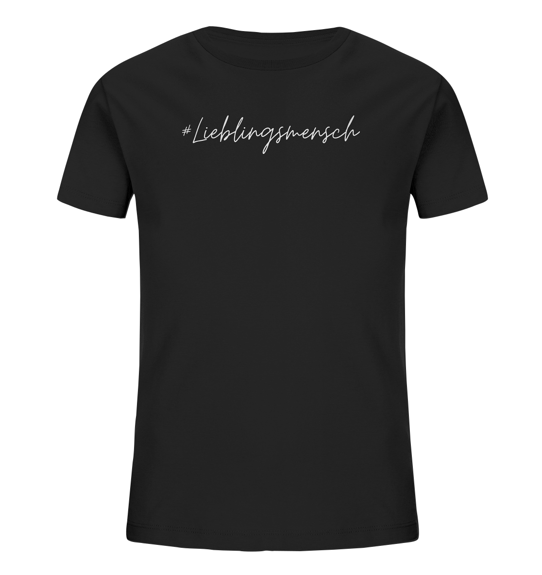 Kinder T-Shirt "#Lieblingsmensch" weiße Schrift - Kids Organic Shirt