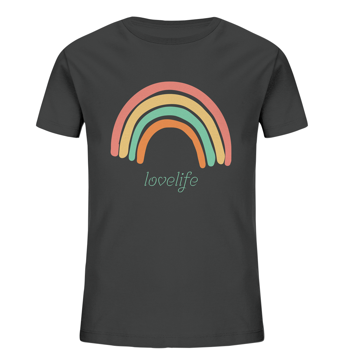 Kinder T-Shirt "lovelife" - aus 85% Bio-Baumwolle