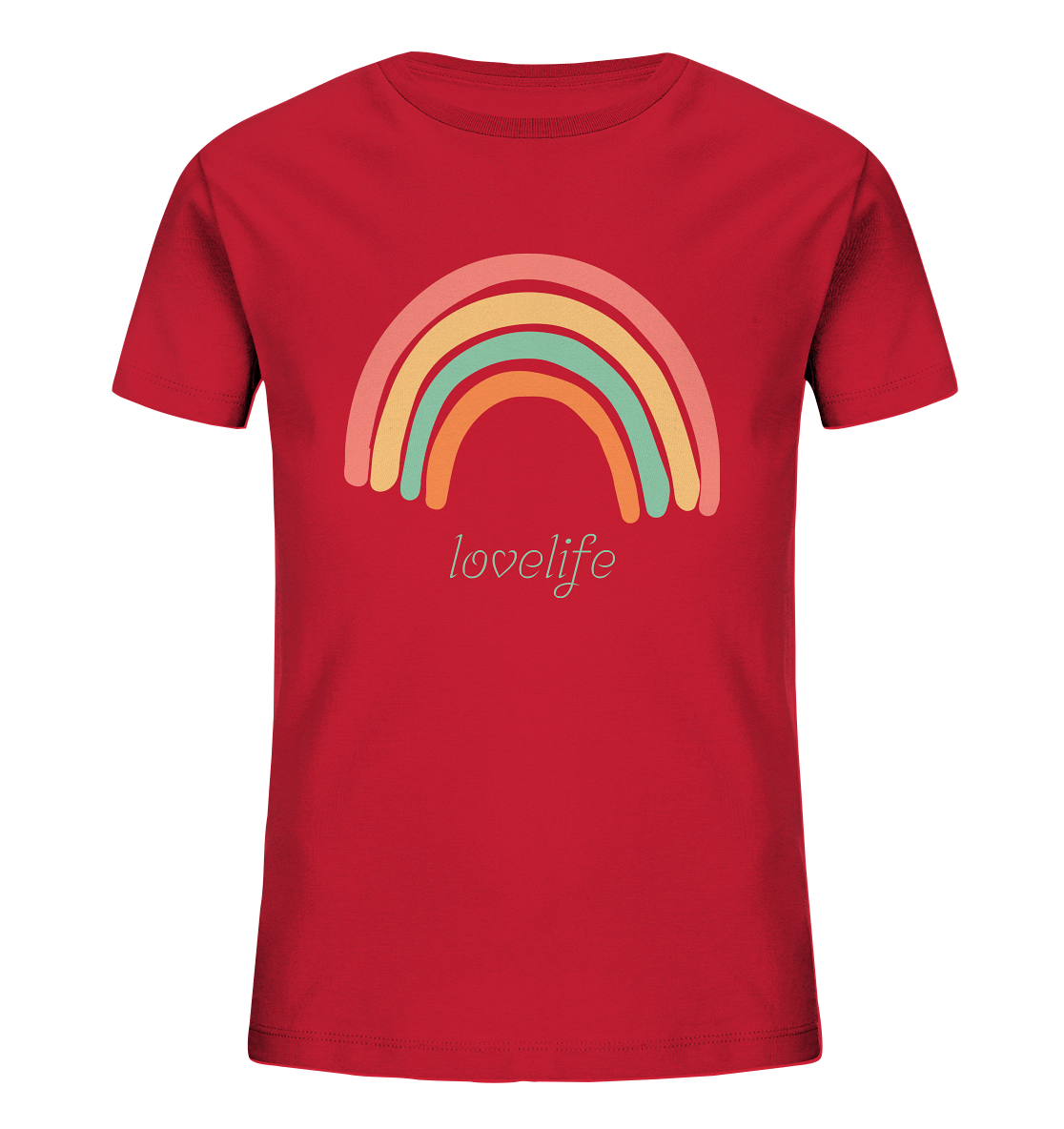 Kinder T-Shirt "lovelife" - aus 85% Bio-Baumwolle