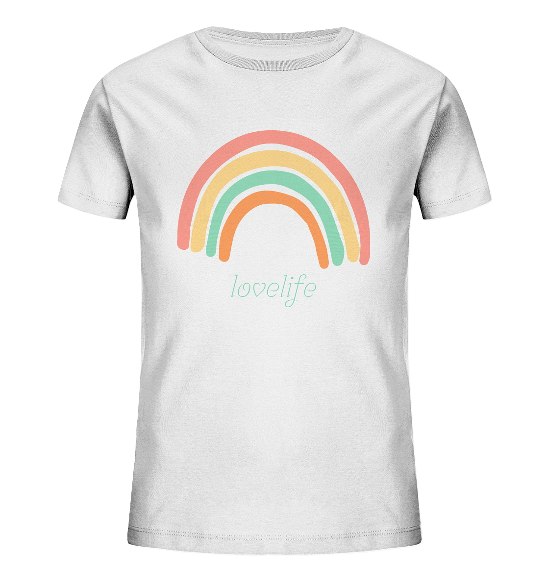 Kinder T-Shirt "lovelife" - aus 85% Bio-Baumwolle