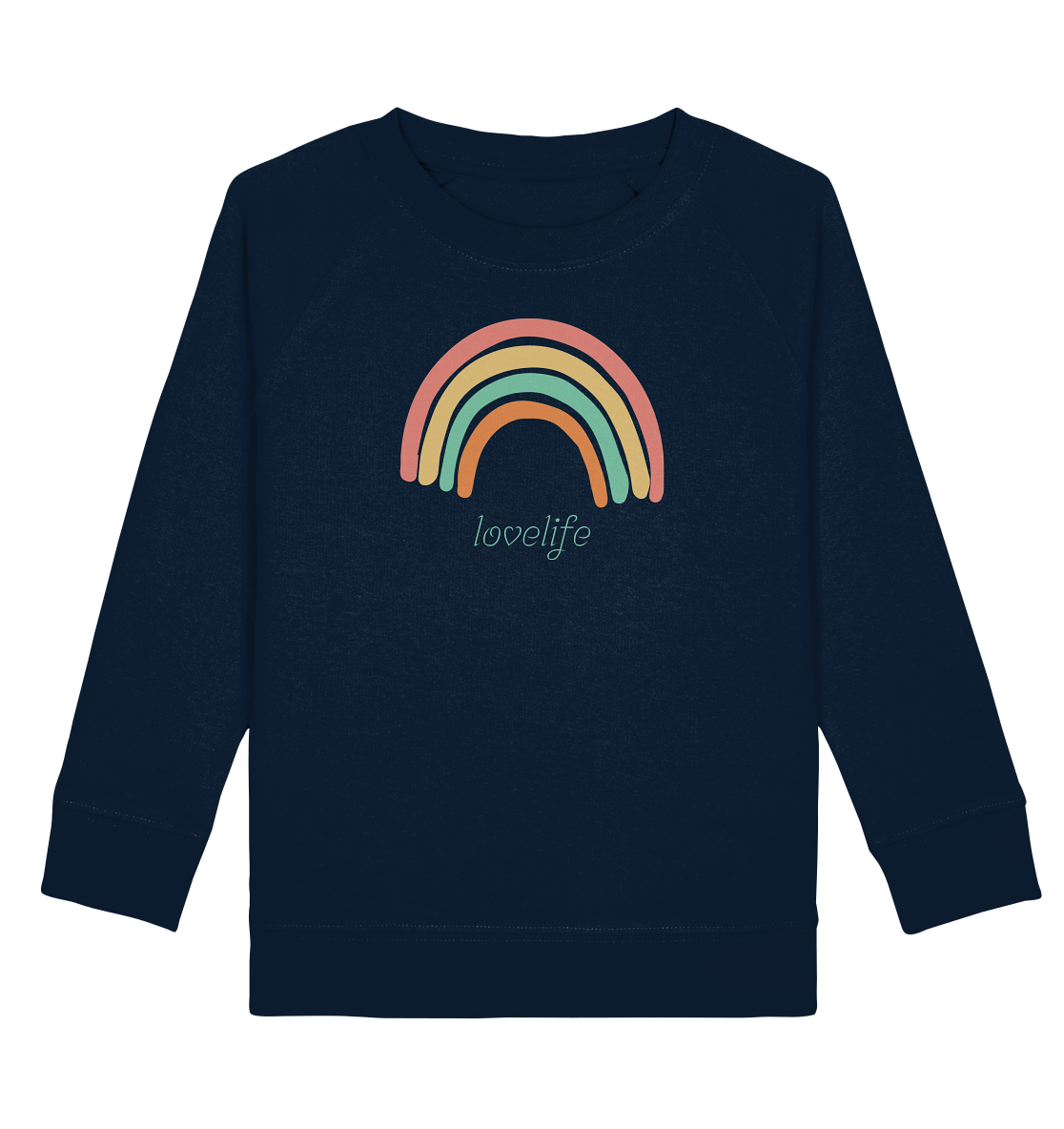 Kinder Sweatshirt "lovelife" - aus 85% Bio-Baumwolle