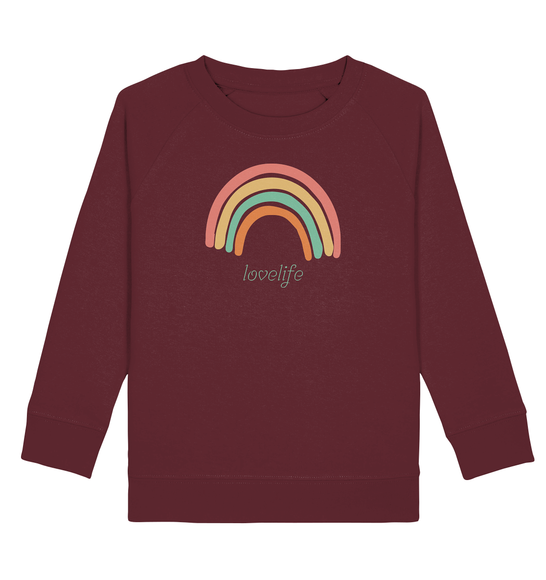 Kinder Sweatshirt "lovelife" - aus 85% Bio-Baumwolle