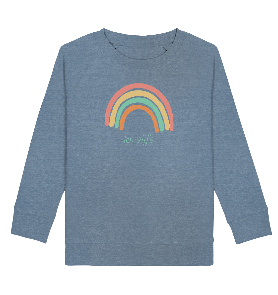 Kinder Sweatshirt "lovelife" - aus 85% Bio-Baumwolle