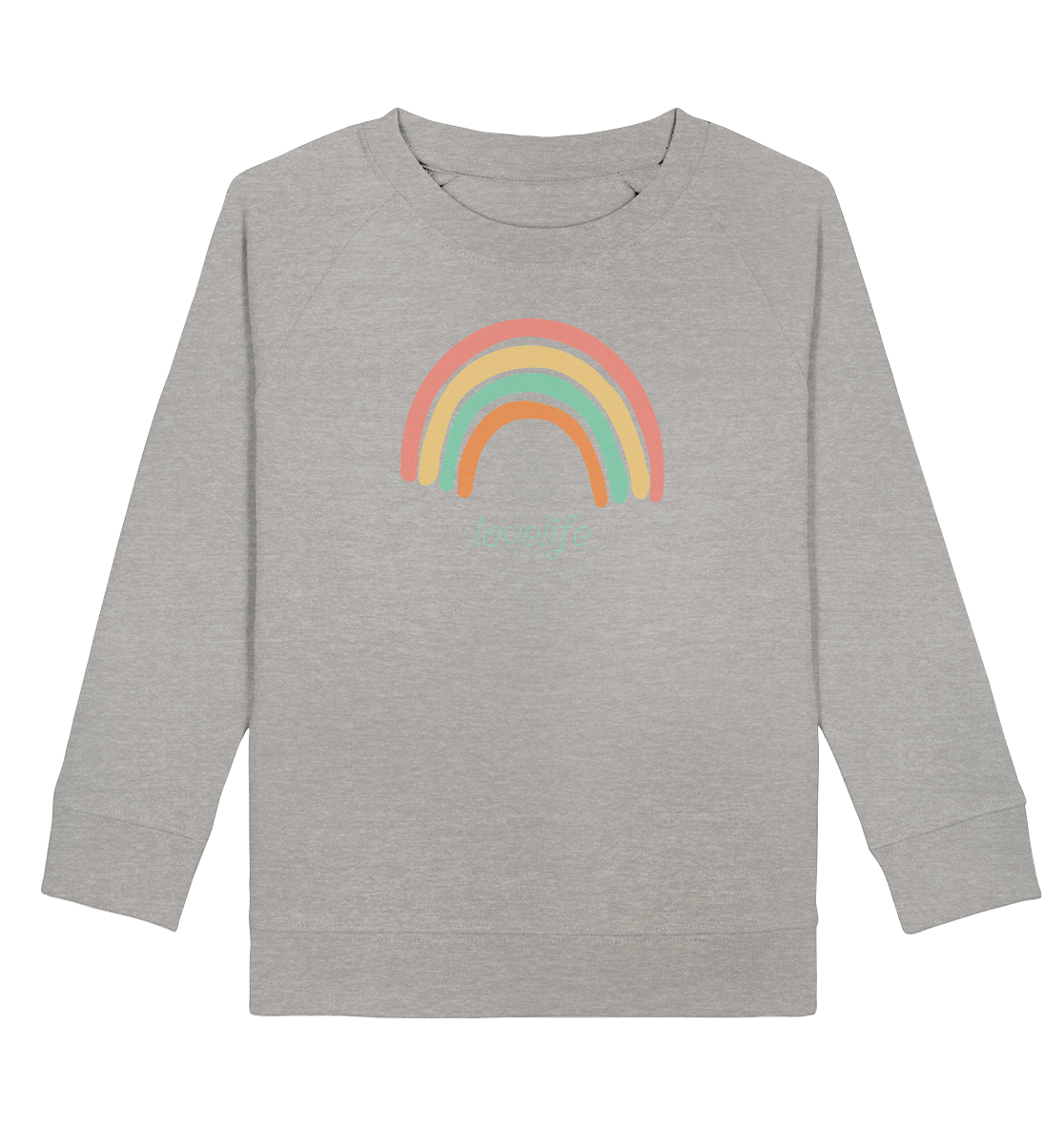 Kinder Sweatshirt "lovelife" - aus 85% Bio-Baumwolle