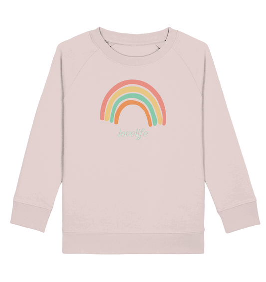 Kinder Sweatshirt "lovelife" - aus 85% Bio-Baumwolle