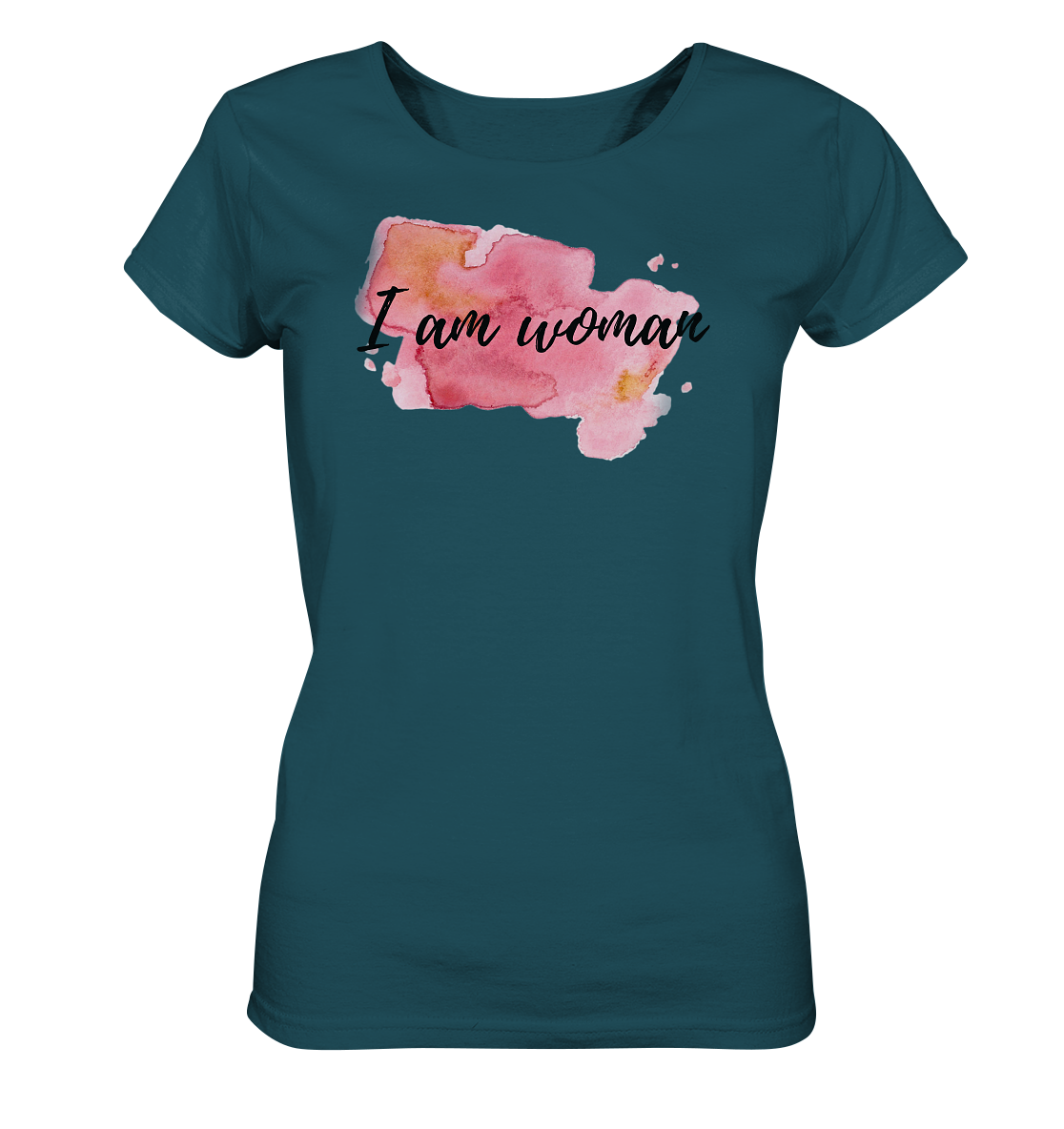 Damen Shirt "I am woman"  - aus 100% Bio-Baumwolle