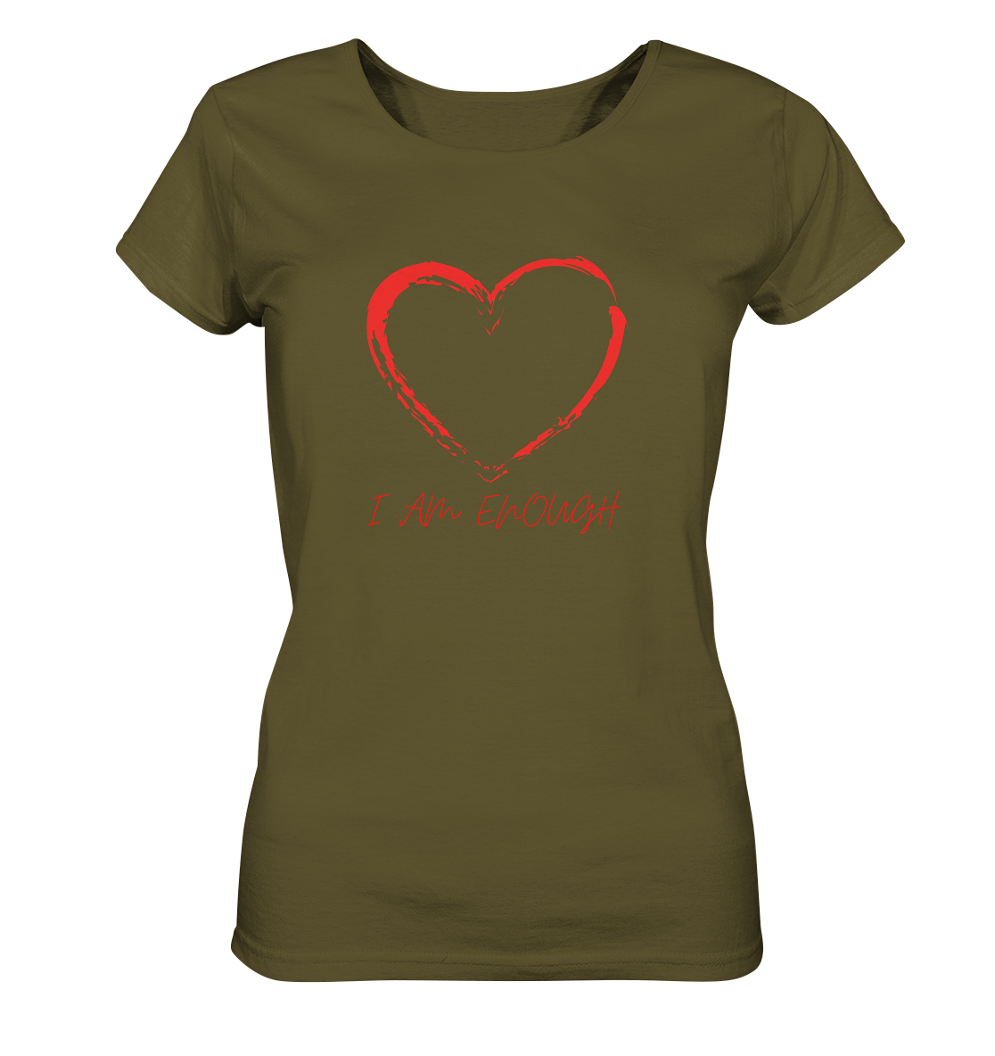 Ladies T-Shirt "I am enough" aus Bio-Baumwolle