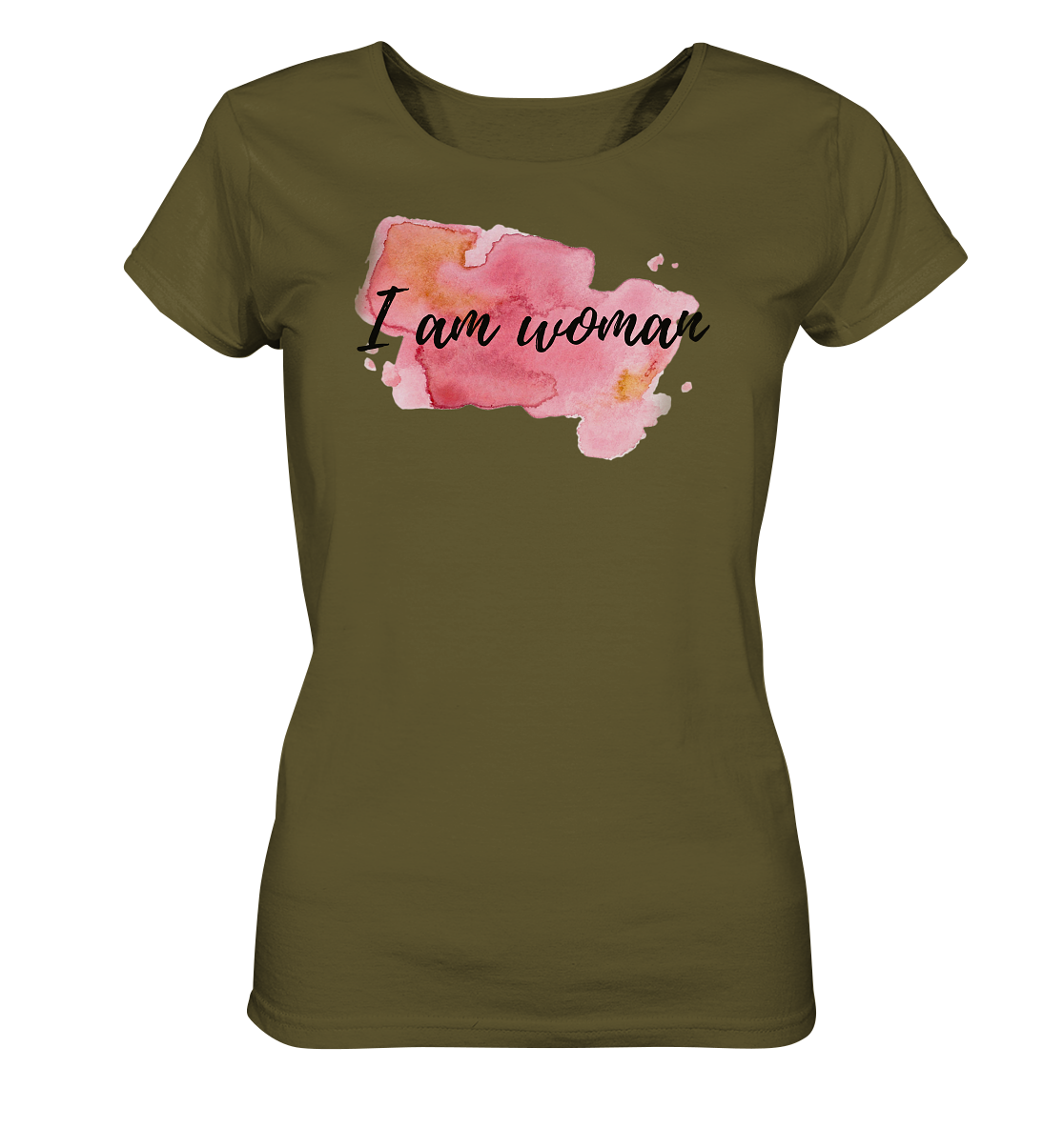 Damen Shirt "I am woman"  - aus 100% Bio-Baumwolle