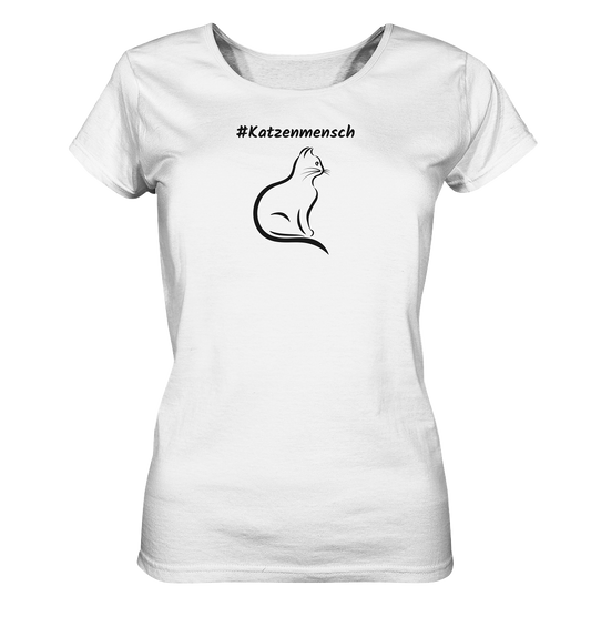 Damen Shirt #Katzenmensch - aus 100% Bio-Baumwolle