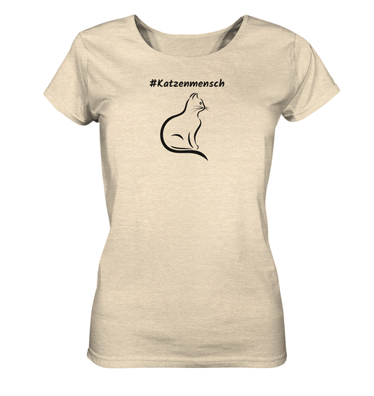 Damen Shirt #Katzenmensch - aus 100% Bio-Baumwolle