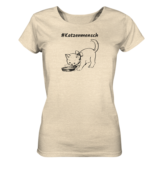 Damen T-Shirt #Katzenmensch 2 - aus 100 % Bio-Baumwolle